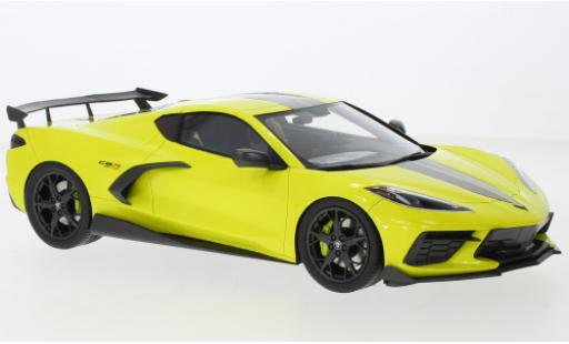 Diecast model cars Chevrolet Corvette 1/18 Top Speed Stingray IMSA GTLM Championship Edition yellow/grey 2021 Chevrolet Corvette 1/18 Top Speed Stingray IMSA GTLM Championship Edition yellow/grey 2021 diecast model cars