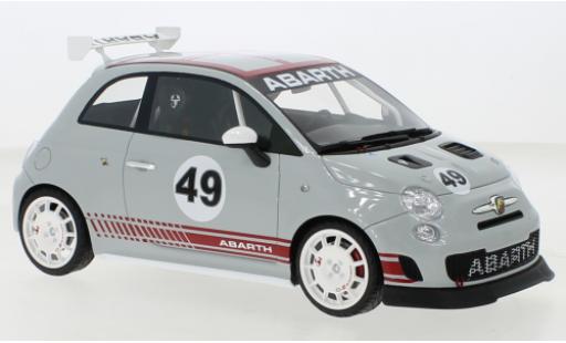 Fiat 500 1/18 Top Speed Abarth Assetto Corse grey diecast model cars