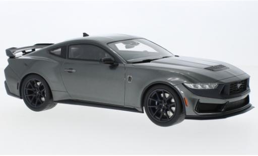 Ford Mustang 1/18 Top Speed Dark Cheval grey 2024 diecast model cars