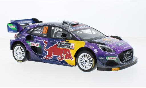 Diecast model cars Ford Puma 1/18 Top Speed Rally1 No.19 M-Sport World Rally Team Red Bull Rallye WM Rallye Monte Carlo 2022 Ford Puma 1/18 Top Speed Rally1 No.19 M-Sport World Rally Team Red Bull Rallye WM Rallye Monte Carlo 2022 diecast model cars