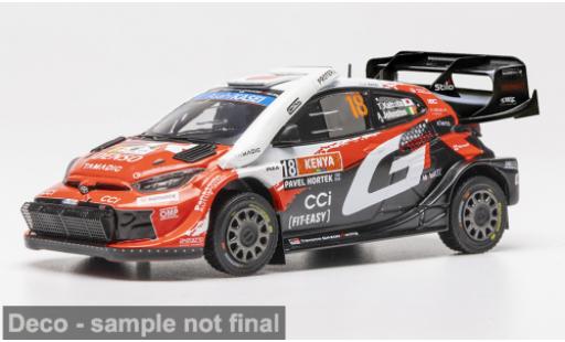 Diecast model cars Toyota Yaris Rally1 GR WRC Safari Rally Kenia 2026 Gazoo Racing #18 T.Katsuta/A.Johnston 1/43 IXO