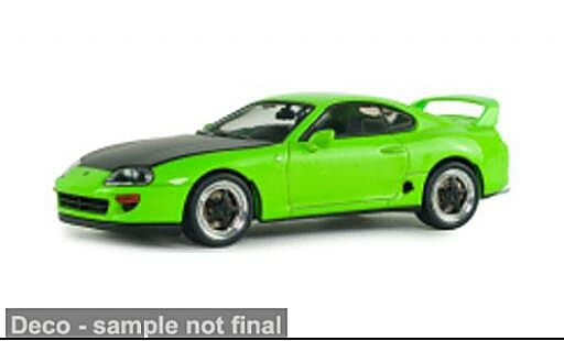 Diecast model cars Toyota Supra MK4 gr&Atilde;&frac14;n/schwarz 2001 1/43 Solido