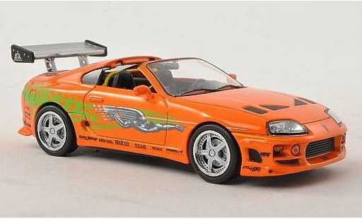 Toyota Supra Fast & Furious 1/43 Greenlight MkIV Tuning orange with Dekor 1995 diecast model cars
