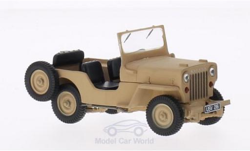 Jeep Willys 1/43 Triple 9 Collection CJ3B matt-beige 1953 diecast model cars