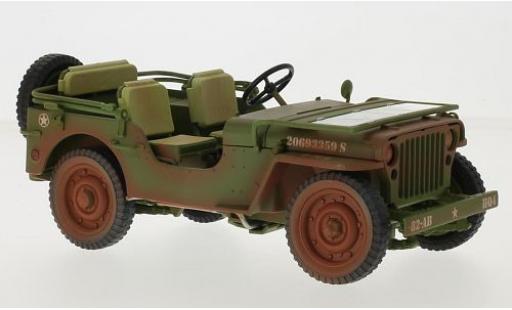 Diecast model cars Jeep Willys 1/18 Triple 9 Collection matt-oliv/white U.S. Army 1942 avec traces d Jeep Willys 1/18 Triple 9 Collection matt-oliv/white U.S. Army 1942 avec traces d diecast model cars