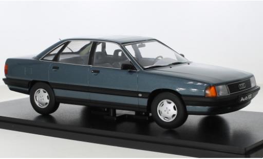 Diecast model cars Audi 100 1/18 Triple 9 Collection (C3) metallise turquoise 1989 Audi 100 1/18 Triple 9 Collection (C3) metallise turquoise 1989 diecast model cars