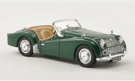 Triumph TR3 A 1/43 Spark green RHD 1957 diecast model cars