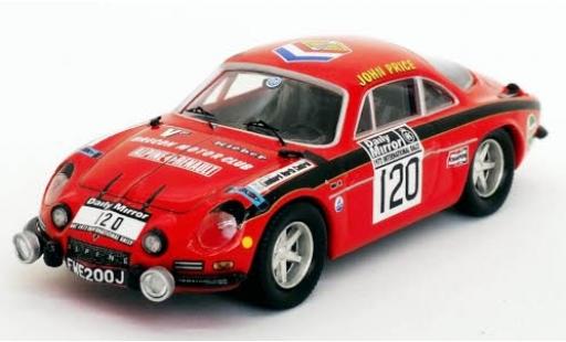 Diecast model cars Alpine A110 1/43 Trofeu Renault No.120 Rallye WM RAC Rally 1972 J.Price/M.Turner Alpine A110 1/43 Trofeu Renault No.120 Rallye WM RAC Rally 1972 J.Price/M.Turner diecast model cars