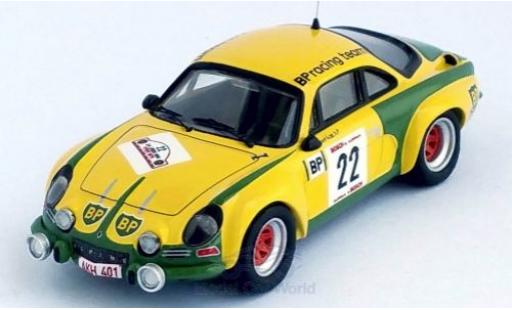Diecast model cars Alpine A110 1/43 Trofeu Renault No.22 BP Rally Ypres 1976 F.Roothaert/E.Nijs Alpine A110 1/43 Trofeu Renault No.22 BP Rally Ypres 1976 F.Roothaert/E.Nijs diecast model cars