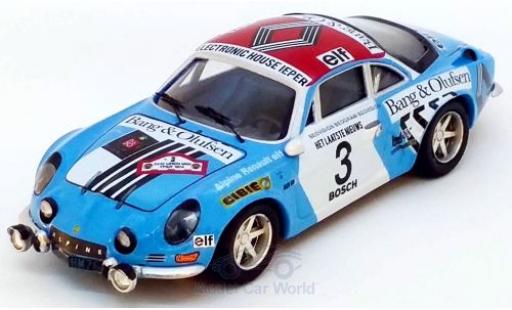 Diecast model cars Alpine A110 1/43 Trofeu Renault No.3 Rally Ypern 1974 J.P.Nicolas/C.Delferrier Alpine A110 1/43 Trofeu Renault No.3 Rally Ypern 1974 J.P.Nicolas/C.Delferrier diecast model cars