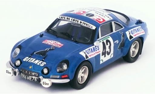 Diecast model cars Alpine A110 1/43 Trofeu Renault No.43 Gitanes Rallye Bandama 1974 S.Mehta/M.Doughty Alpine A110 1/43 Trofeu Renault No.43 Gitanes Rallye Bandama 1974 S.Mehta/M.Doughty diecast model cars