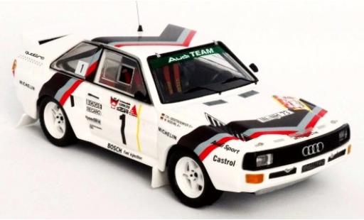 Audi Sport Quattro 1/43 Trofeu Sport quattro No.1 Team Rally DM 3 Städte Rally 1984 Version: Start W.Röhrl/C.Geistdörfer diecast model cars