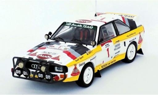 Diecast model cars Audi Sport Quattro 1/43 Trofeu Sport quattro No.1 HB Team HB Rallye WM Safari Rallye 1985 H.Mikkola/A.Hertz Audi Sport Quattro 1/43 Trofeu Sport quattro No.1 HB Team HB Rallye WM Safari Rallye 1985 H.Mikkola/A.Hertz diecast model cars