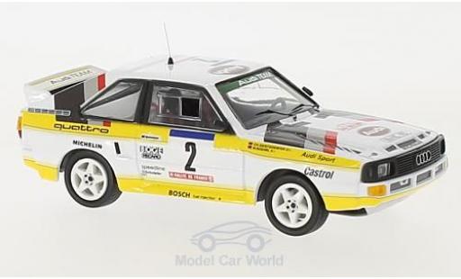 Diecast model cars Audi Sport Quattro 1/43 Trofeu Sport quattro No.2 HB Team HB Rallye WM Rallye Tour de Corse 1984 mit Decals W.Röhrl/C.Geistdörfer Audi Sport Quattro 1/43 Trofeu Sport quattro No.2 HB Team HB Rallye WM Rallye Tour de Corse 1984 mit Decals W.Röhrl/C.Geistdörfer diecast model cars