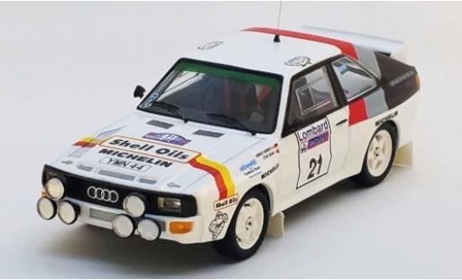 Diecast model cars Audi Sport Quattro 1/43 Trofeu Sport quattro No.21 S Oils Rallye WM RAC Rallye 1986 H.Demuth/S.Bond Audi Sport Quattro 1/43 Trofeu Sport quattro No.21 S Oils Rallye WM RAC Rallye 1986 H.Demuth/S.Bond diecast model cars