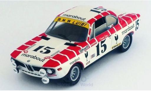 Diecast model cars Bmw 2800 1/43 Trofeu CS No.15 Marabout 24h Spa 1972 V.Gaye/W.Braillard Bmw 2800 1/43 Trofeu CS No.15 Marabout 24h Spa 1972 V.Gaye/W.Braillard diecast model cars