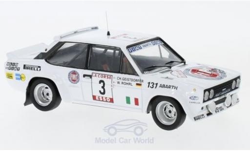 Diecast model cars Fiat 131 1/43 Trofeu Abarth No.3 Rallye Tour de Corse 1980 W.Röhrl/C.Geistdörfer ohne Vitrine Fiat 131 1/43 Trofeu Abarth No.3 Rallye Tour de Corse 1980 W.Röhrl/C.Geistdörfer ohne Vitrine diecast model cars