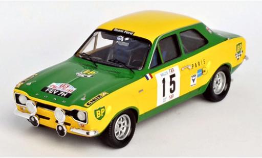 Diecast model cars Ford Escort 1/43 Trofeu MK I No.15 BP Rallye WM Rallye Portugal 1970 J.F.Piot/F.Murac Ford Escort 1/43 Trofeu MK I No.15 BP Rallye WM Rallye Portugal 1970 J.F.Piot/F.Murac diecast model cars