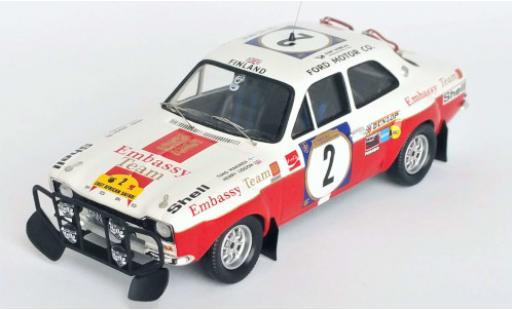 Diecast model cars Ford Escort 1/43 Trofeu MK I RS 1600 No.2 Embassy Safari Rallye 1972 T.Mäkinen/H.Liddon Ford Escort 1/43 Trofeu MK I RS 1600 No.2 Embassy Safari Rallye 1972 T.Mäkinen/H.Liddon diecast model cars
