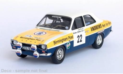 Diecast model cars Ford Escort 1/43 Trofeu MK I RS 2000 RHD No.22 Circuit of Irland 1975 1:43 Ford Escort 1/43 Trofeu MK I RS 2000 RHD No.22 Circuit of Irland 1975 1:43 diecast model cars