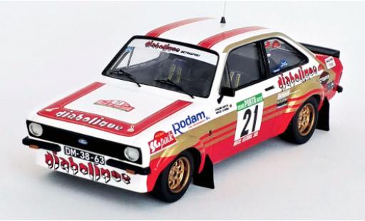 Diecast model cars Ford Escort 1/43 Trofeu Mk II RS 1800 No.21 Diabolique Motorsport Rallye WM Rallye Portugal 1982 J.Santos/M.Oliveira Ford Escort 1/43 Trofeu Mk II RS 1800 No.21 Diabolique Motorsport Rallye WM Rallye Portugal 1982 J.Santos/M.Oliveira diecast model cars