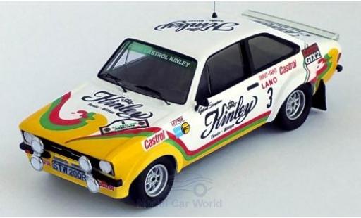 Diecast model cars Ford Escort 1/43 Trofeu MK II RS 1800 No.3 Castrol Kinley Kinley Rally Ypres 1978 G.Staepelaere/F.Franssen Ford Escort 1/43 Trofeu MK II RS 1800 No.3 Castrol Kinley Kinley Rally Ypres 1978 G.Staepelaere/F.Franssen diecast model cars