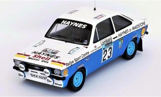 Diecast model cars Ford Escort 1/43 Trofeu MK II RS 1800 RHD No.23 Haynes Rallye WM RAC Rallye 1978 J.Taylor/P.Short Ford Escort 1/43 Trofeu MK II RS 1800 RHD No.23 Haynes Rallye WM RAC Rallye 1978 J.Taylor/P.Short diecast model cars