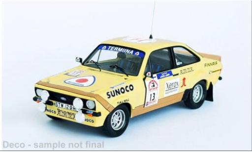 Diecast model cars Ford Escort 1/43 Trofeu MK II RS No.13 Rallye WM 1000 Lakes Rallye 1980 1:43 Ford Escort 1/43 Trofeu MK II RS No.13 Rallye WM 1000 Lakes Rallye 1980 1:43 diecast model cars