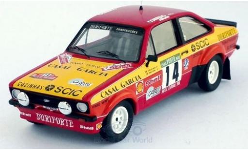 Diecast model cars Ford Escort 1/43 Trofeu MK II RS No.14 Rallye WM Rallye Portugal 1985 C.Bica/J.Sena Ford Escort 1/43 Trofeu MK II RS No.14 Rallye WM Rallye Portugal 1985 C.Bica/J.Sena diecast model cars