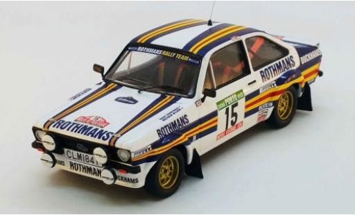 Diecast model cars Ford Escort 1/43 Trofeu MK II RS No.15 Rothmans Rallye WM Rally Portugal 1981 M.Wilson/T.Harryman Ford Escort 1/43 Trofeu MK II RS No.15 Rothmans Rallye WM Rally Portugal 1981 M.Wilson/T.Harryman diecast model cars