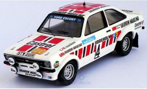 Diecast model cars Ford Escort 1/43 Trofeu MK II RS No.4 VN Vauhdin Maalilma Rallye WM Rallye Schweden 1979 H.Mikkola/A.Hertz Ford Escort 1/43 Trofeu MK II RS No.4 VN Vauhdin Maalilma Rallye WM Rallye Schweden 1979 H.Mikkola/A.Hertz diecast model cars
