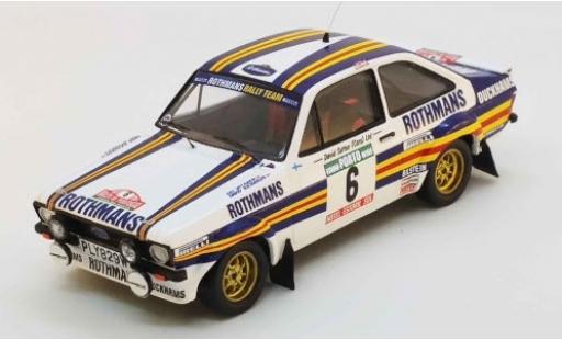 Diecast model cars Ford Escort 1/43 Trofeu MK II RS No.6 Rothmans Rallye WM Rally Portugal 1981 A.Vatanen/D.Richards Ford Escort 1/43 Trofeu MK II RS No.6 Rothmans Rallye WM Rally Portugal 1981 A.Vatanen/D.Richards diecast model cars