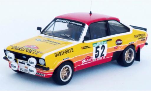Diecast model cars Ford Escort 1/43 Trofeu MkII No.52 Duriforte Rally Portugal 1982 C.Bica/F.Prata Ford Escort 1/43 Trofeu MkII No.52 Duriforte Rally Portugal 1982 C.Bica/F.Prata diecast model cars