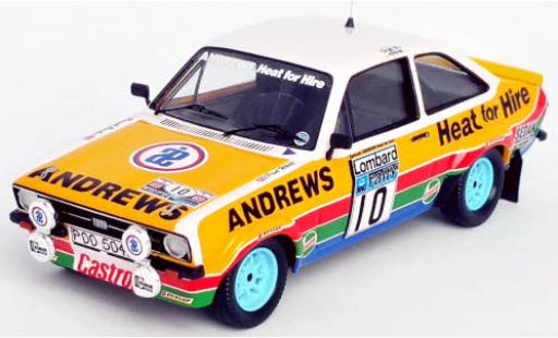 Diecast model cars Ford Escort 1/43 Trofeu MkII RS 1800 RHD No.10 Andrews Rallye WM RAC Rally 1979 R.Brookes/P.White Ford Escort 1/43 Trofeu MkII RS 1800 RHD No.10 Andrews Rallye WM RAC Rally 1979 R.Brookes/P.White diecast model cars