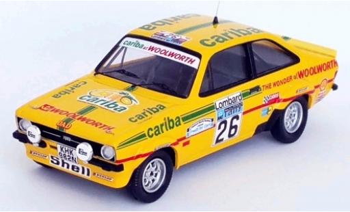 Diecast model cars Ford Escort 1/43 Trofeu MKII RS 1800 RHD No.26 Cariba Rallye WM RAC Rally 1977 A.Dawson/A.Marriott Ford Escort 1/43 Trofeu MKII RS 1800 RHD No.26 Cariba Rallye WM RAC Rally 1977 A.Dawson/A.Marriott diecast model cars