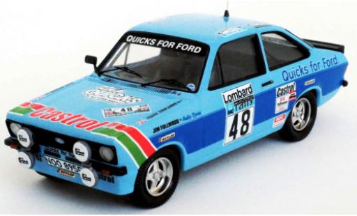 Diecast model cars Ford Escort 1/43 Trofeu MkII RS 2000 RHD No.48 Quicks Team Castrol Quicks for Rallye WM RAC Rally 1980 M.Stuart/F.Rowlands Ford Escort 1/43 Trofeu MkII RS 2000 RHD No.48 Quicks Team Castrol Quicks for Rallye WM RAC Rally 1980 M.Stuart/F.Rowlands diecast model cars