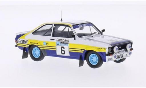 Diecast model cars Ford Escort 1/43 Trofeu MKII RS No.6 Rothmans Rallye WM RAC Rallye 1979 avec Decals A.Vatanen/D.Richards Ford Escort 1/43 Trofeu MKII RS No.6 Rothmans Rallye WM RAC Rallye 1979 avec Decals A.Vatanen/D.Richards diecast model cars