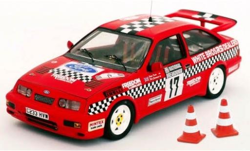 Diecast model cars Ford Sierra 1/43 Trofeu RS Cosworth RHD No.17 National Breakdown Rally 1987 avec Pylônes R.Stoneman/P.Davis Ford Sierra 1/43 Trofeu RS Cosworth RHD No.17 National Breakdown Rally 1987 avec Pylônes R.Stoneman/P.Davis diecast model cars