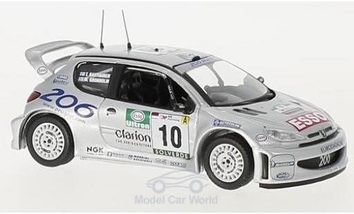 Diecast model cars Peugeot 206 WRC 1/43 Trofeu WRC No.10 Rallye WM Rallye Portugal 2000 M.Grönholm/T.Rautiainen Peugeot 206 WRC 1/43 Trofeu WRC No.10 Rallye WM Rallye Portugal 2000 M.Grönholm/T.Rautiainen diecast model cars