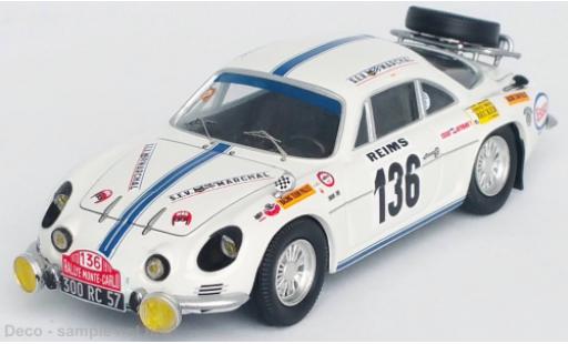 Diecast model cars Alpine A110 1/43 Trofeu Renault No.136 Rallye Monte Carlo 1970 Alpine A110 1/43 Trofeu Renault No.136 Rallye Monte Carlo 1970 diecast model cars
