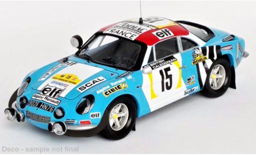 Diecast model cars Alpine A110 1/43 Trofeu Renault No.15 Rallye WM Safari Rallye 1974 Alpine A110 1/43 Trofeu Renault No.15 Rallye WM Safari Rallye 1974 diecast model cars