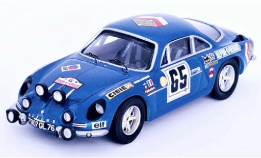 Diecast model cars Alpine A110 1/43 Trofeu Renault No.65 Tour de Corse 1969 Alpine A110 1/43 Trofeu Renault No.65 Tour de Corse 1969 diecast model cars