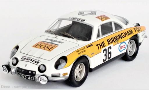 Diecast model cars Alpine A110 1/43 Trofeu Renault RHD No.36 RAC Rallye 1971 Alpine A110 1/43 Trofeu Renault RHD No.36 RAC Rallye 1971 diecast model cars