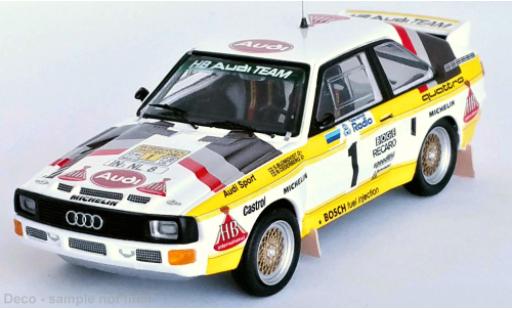 Diecast model cars Audi Sport Quattro 1/43 Trofeu Sport quattro No.1 HB Rallye WM Rallye Schweden 1985 Audi Sport Quattro 1/43 Trofeu Sport quattro No.1 HB Rallye WM Rallye Schweden 1985 diecast model cars