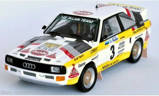 Diecast model cars Audi Sport Quattro 1/43 Trofeu Sport quattro No.3 HB Rallye WM Rallye Schweden 1985 Audi Sport Quattro 1/43 Trofeu Sport quattro No.3 HB Rallye WM Rallye Schweden 1985 diecast model cars