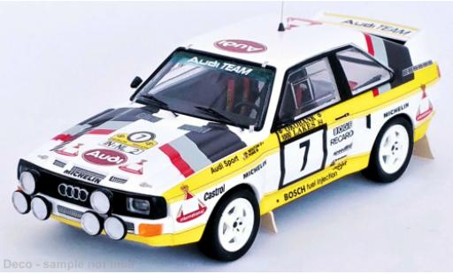 Diecast model cars Audi Sport Quattro 1/43 Trofeu Sport quattro No.7 Team Rallye WM 1000 Lakes Rallye 1984 Audi Sport Quattro 1/43 Trofeu Sport quattro No.7 Team Rallye WM 1000 Lakes Rallye 1984 diecast model cars