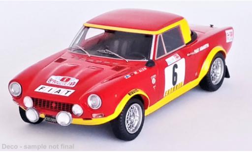 Diecast model cars Fiat 124 1/43 Trofeu Abarth Rallye No.6 Rallye WM Rallye Portugal 1974 Fiat 124 1/43 Trofeu Abarth Rallye No.6 Rallye WM Rallye Portugal 1974 diecast model cars