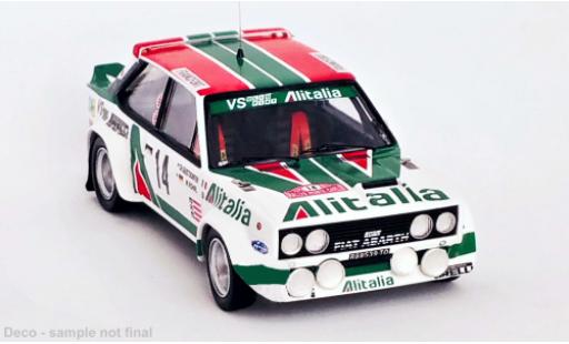 Diecast model cars Fiat 131 1/43 Trofeu Abarth No.14 Alitalia Rallye WM Rallye Monte Carlo 1979 Fiat 131 1/43 Trofeu Abarth No.14 Alitalia Rallye WM Rallye Monte Carlo 1979 diecast model cars