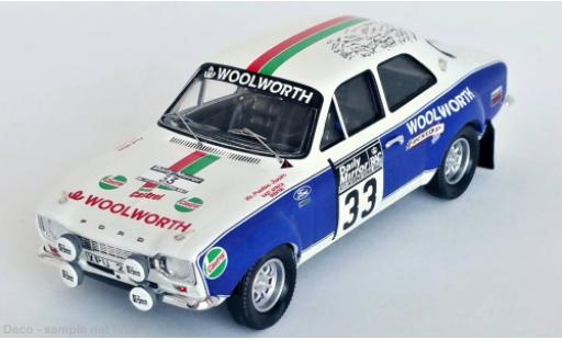 Diecast model cars Ford Escort 1/43 Trofeu MK I RS 1600 No.33 Woolworth Rallye WM RAC Rallye 1973 Ford Escort 1/43 Trofeu MK I RS 1600 No.33 Woolworth Rallye WM RAC Rallye 1973 diecast model cars