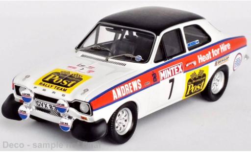 Diecast model cars Ford Escort 1/43 Trofeu MK I RS 2000 RHD No.7 Mintex International Rallye 1975 Ford Escort 1/43 Trofeu MK I RS 2000 RHD No.7 Mintex International Rallye 1975 diecast model cars